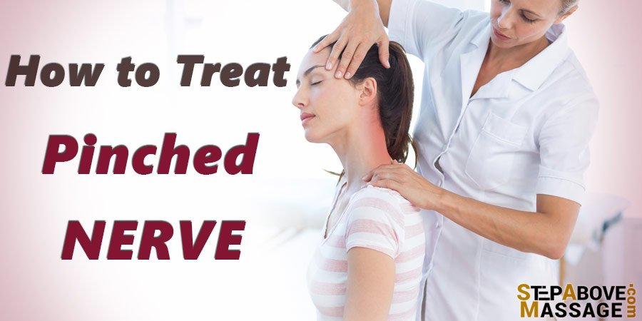 How do you massage a pinched nerve in your shoulder?