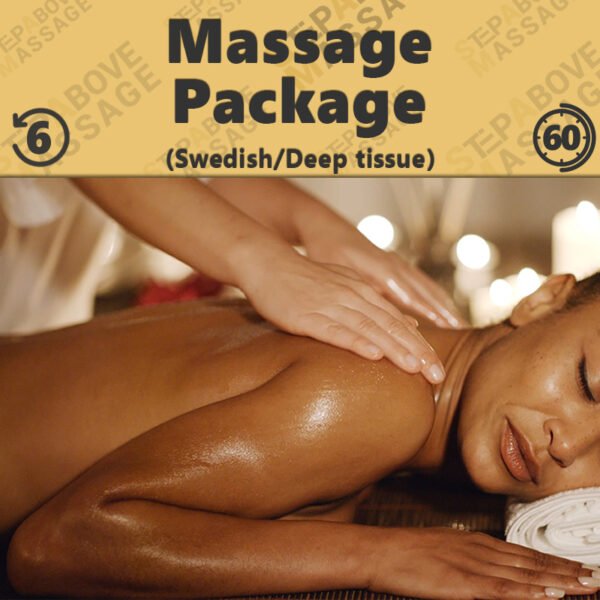 6 sessions of 60 minutes massage offer package
