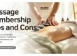 pros and cons of massage membership