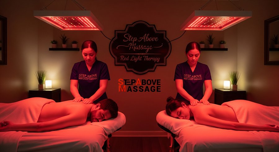 couple is getting massage