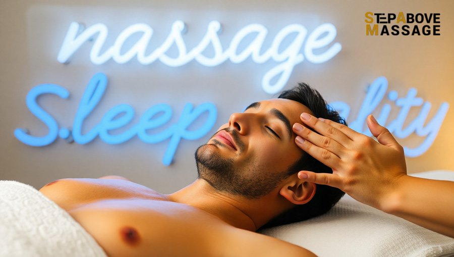 a man is getting massage