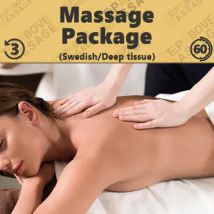 3 session of 60 minutes massage package offer