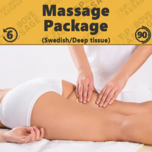 massage offer for 6 sessions of 90 minutes